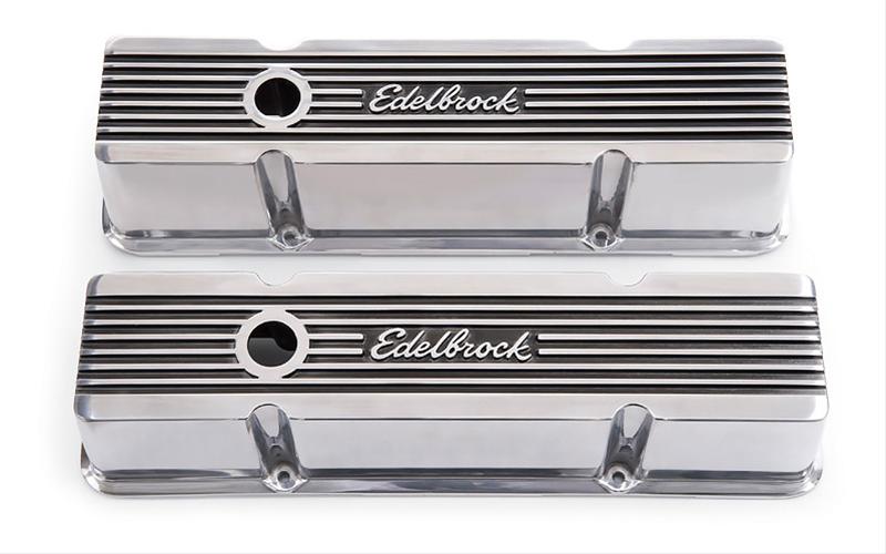 brand new Edelbrock Elite II Series Valve Covers 4263