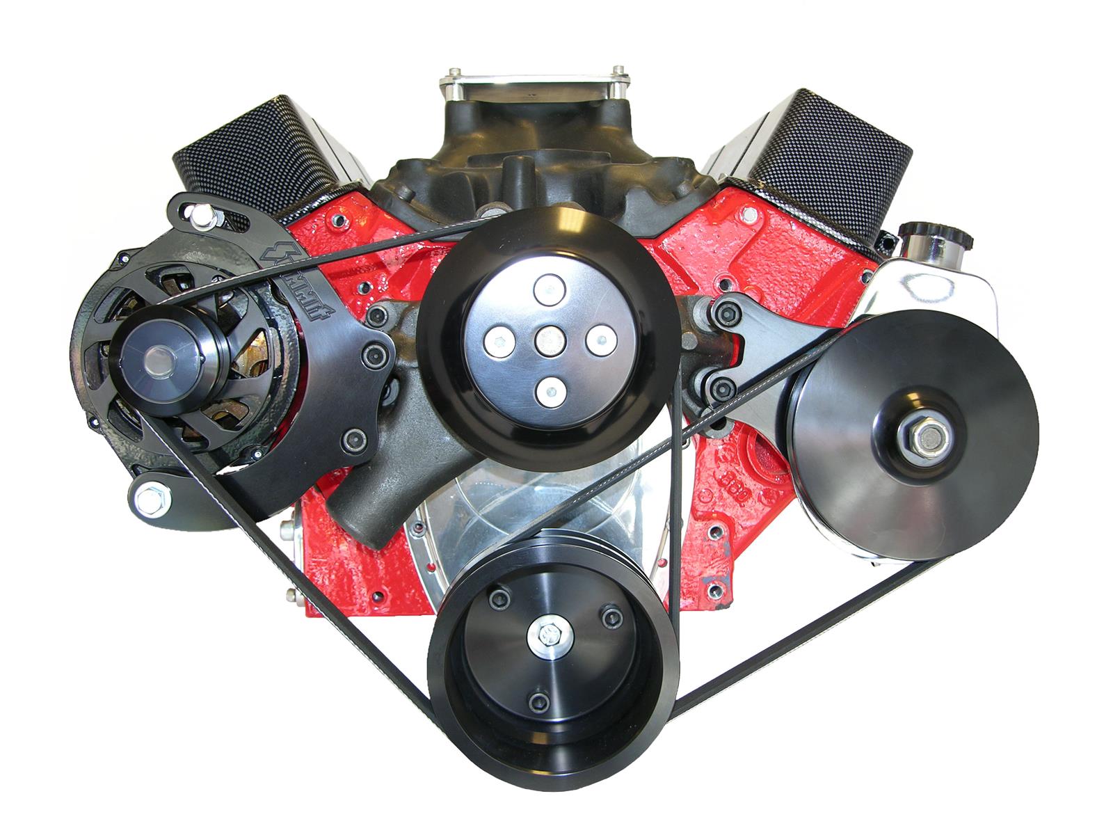 Summit Racing™ Mid-Mount Serpentine Kits SUM-340500BLK